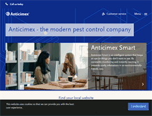 Tablet Screenshot of anticimex.com